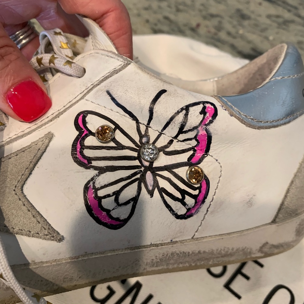 Golden Goose Superstar size 37 custom edition EUC - Picture 16 of 16